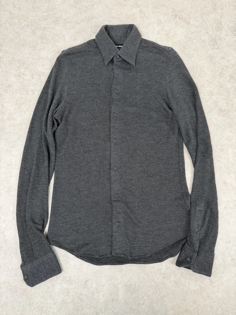 Giorgio Armani 2000s Giorgio Armani Grey Shirt Size US S / EU 44-46 / 1 - 3 Thumbnail
