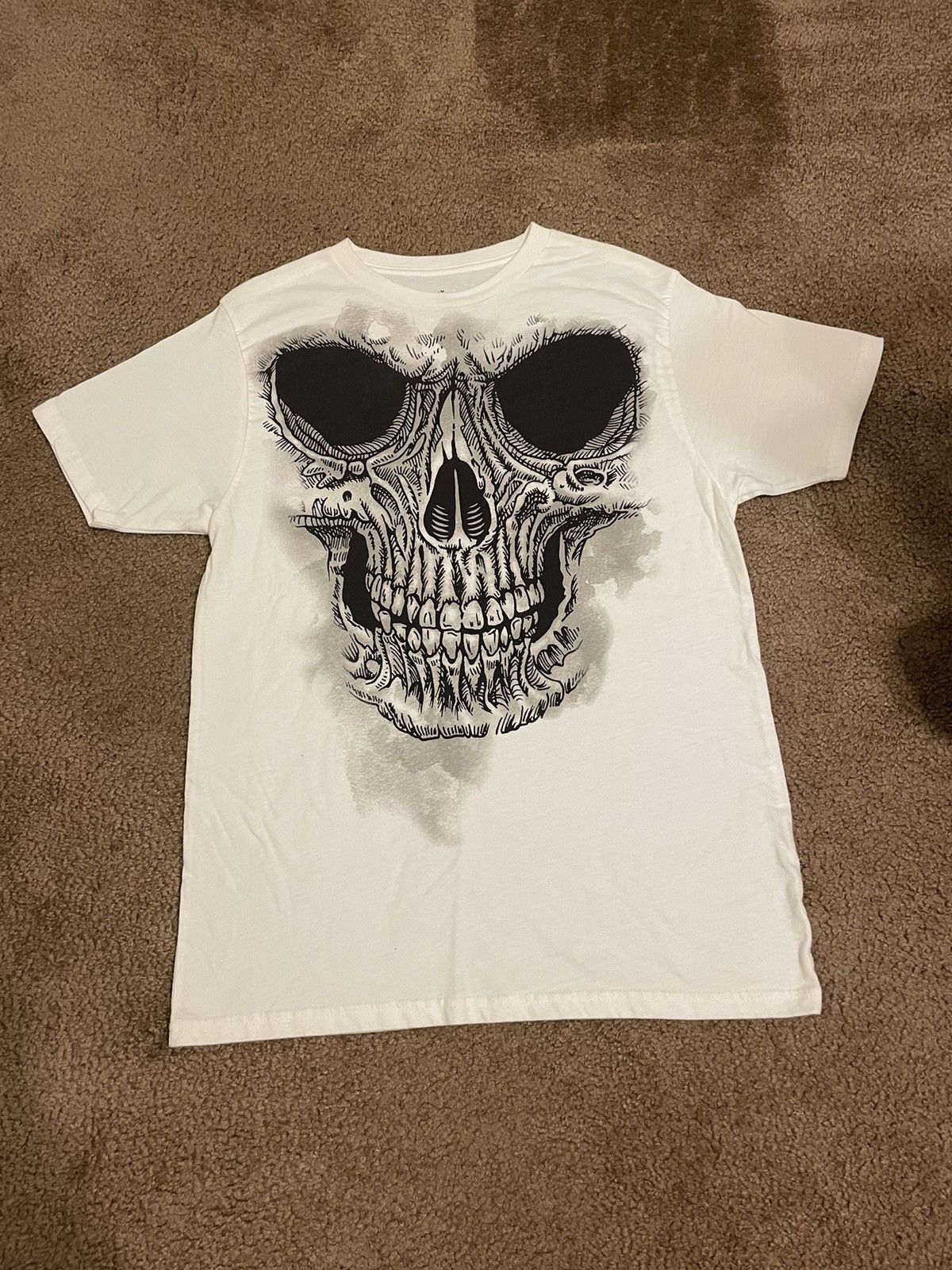 Affliction × Band Tees × Vintage Y2K Style Skull T Shirt Size Medium Short Sleeve Big Print Size US M / EU 48-50 / 2 - 2 Thumbnail