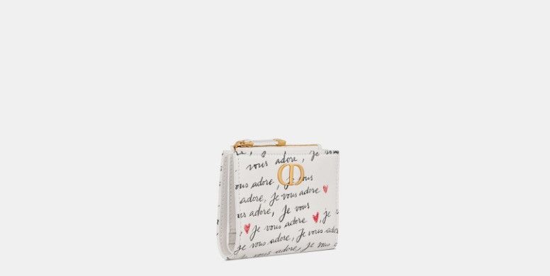 Dior o1w1db10325 Size: OS / S5173UBY Caro Dahlia Wallet in White Size ONE SIZE - 1 Thumbnail