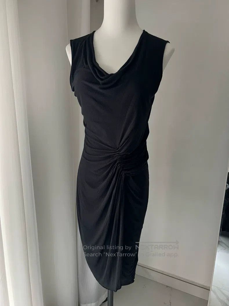 Helmut Lang Helmut Lang size P Elastic pleated bodycon dress Size XXS / US 00 / IT 34 - 1 Thumbnail