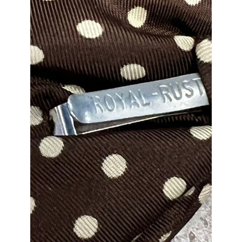 Other VTG Royal Rust Resistant Butterfly Clip-On Bow Tie Brown Size ONE SIZE - 6 Thumbnail