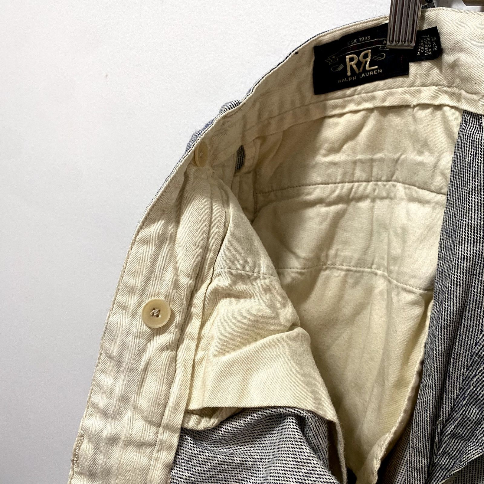 RRL Ralph Lauren RRL Double RL Railroad Stripe Trouser Button Fly Pants Size US 36 / EU 52 - 7 Thumbnail