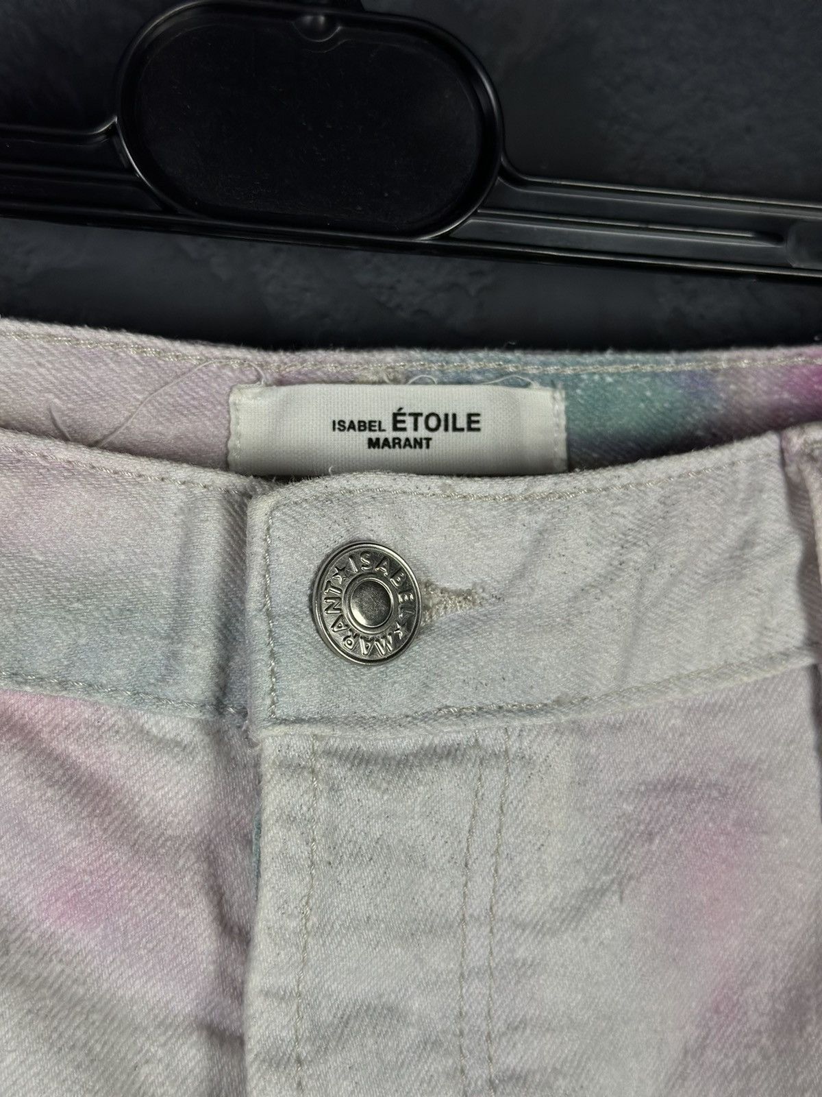 Isabel Marant × Isabel Marant Etoile Isabel Marant Étoile Lesiabb Tie-Dye Denim Short Size 25" / US 0 / IT 36 - 3 Thumbnail