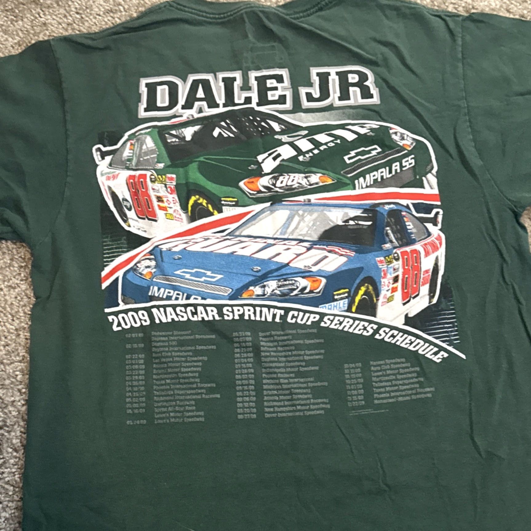 NASCAR VINTAGE Dale Earnhardt Jr #88 Nascar Racing Green T-Shirt M Green Men's M Nascar Shirt 2009 Y2K Size US M / EU 48-50 / 2 - 6 Thumbnail
