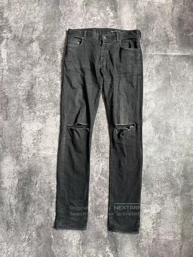 Saint Laurent Paris Saint Laurent Paris Double Knee Cut-out Destroyed Denim Pa Size US 34 / EU 50 - 1 Thumbnail