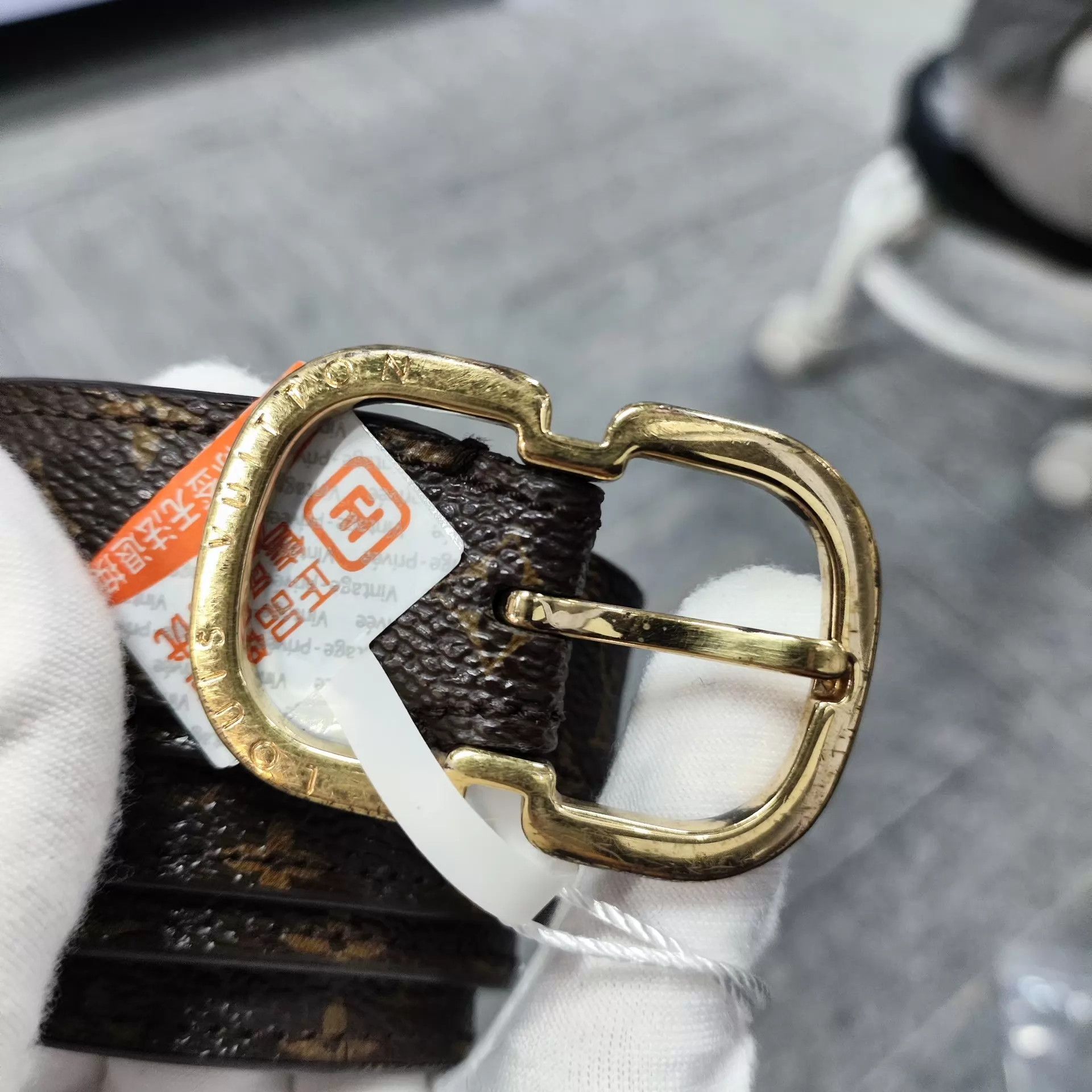 Louis Vuitton LV Monogram Brown Belt 90*36 Size ONE SIZE - 2 Thumbnail