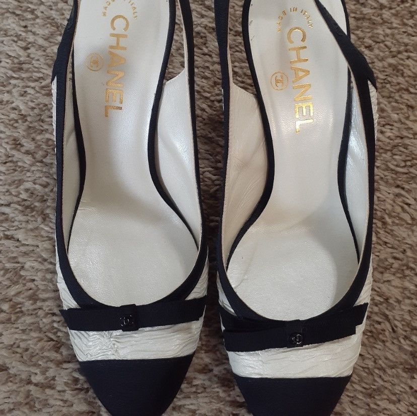 Chanel Chanel escarpins slingback shoes Size US 9.5 / IT 39.5 - 10 Thumbnail