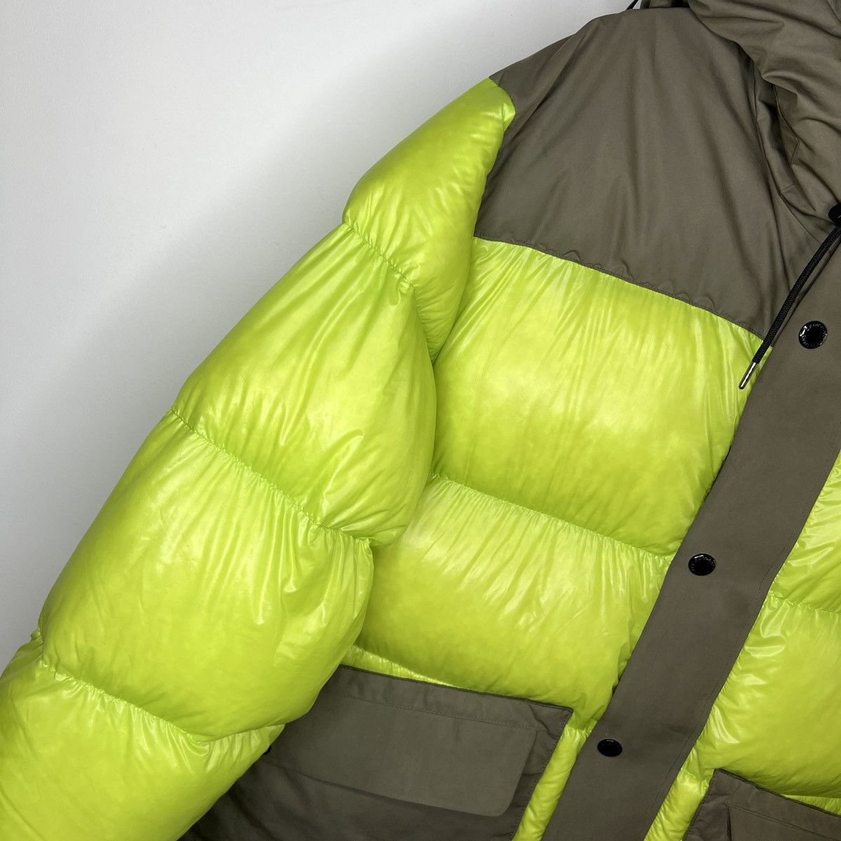C.P. Company × Designer CP Company Hooded Goose Down Puffer Tech Jacket Green Padded Size US XL / EU 56 / 4 - 5 Thumbnail