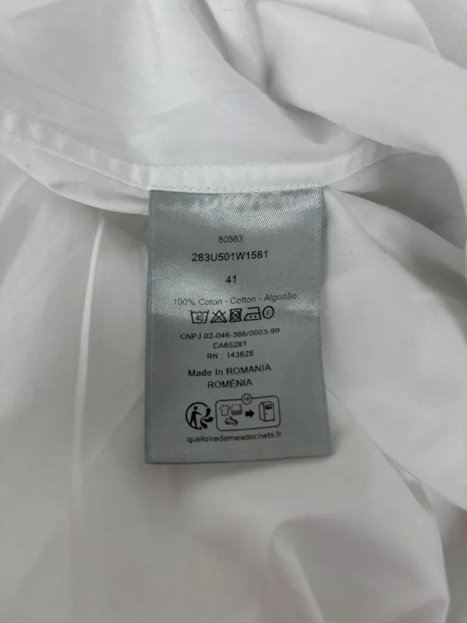 Dior Dior White Classy Uniform Shirt Size US M / EU 48-50 / 2 - 9 Thumbnail