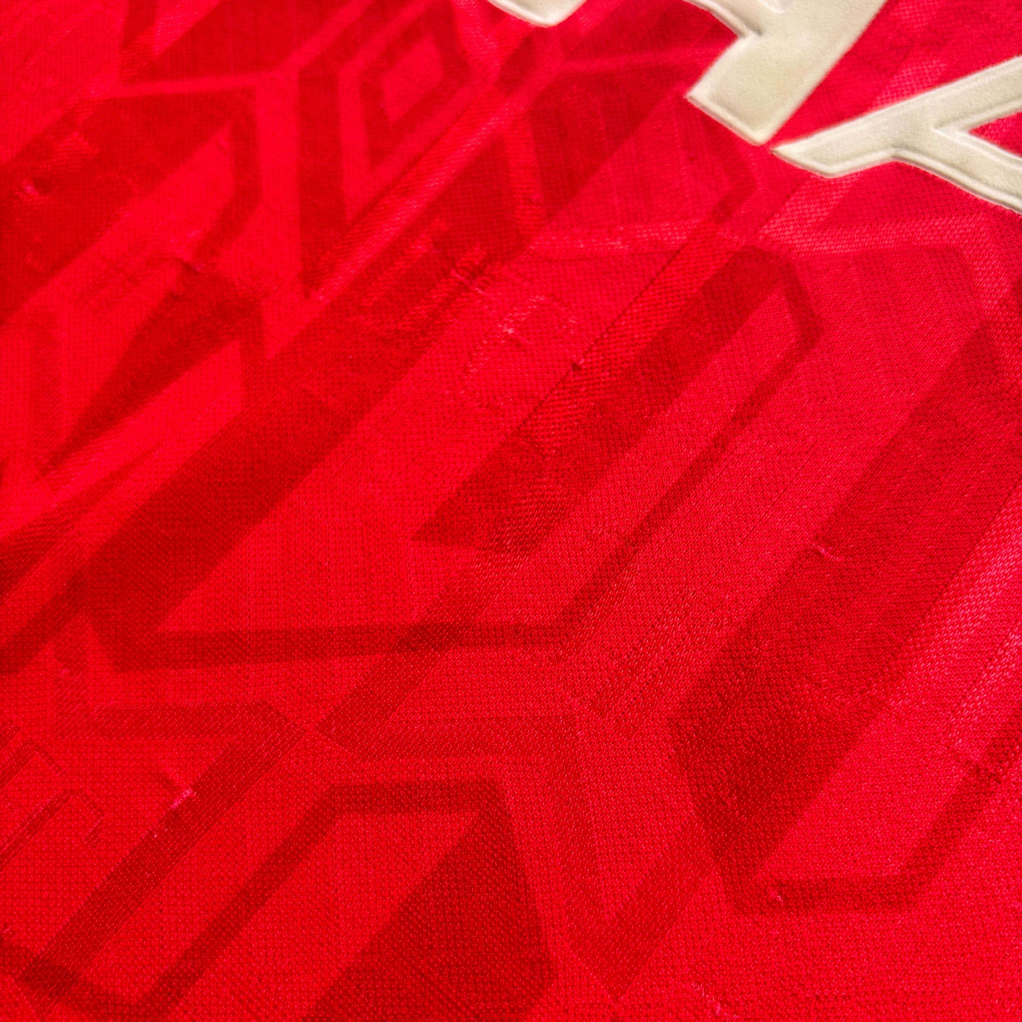 Umbro Manchester United 1992-94 Umbro home football jersey size L Size US L / EU 52-54 / 3 - 10 Thumbnail