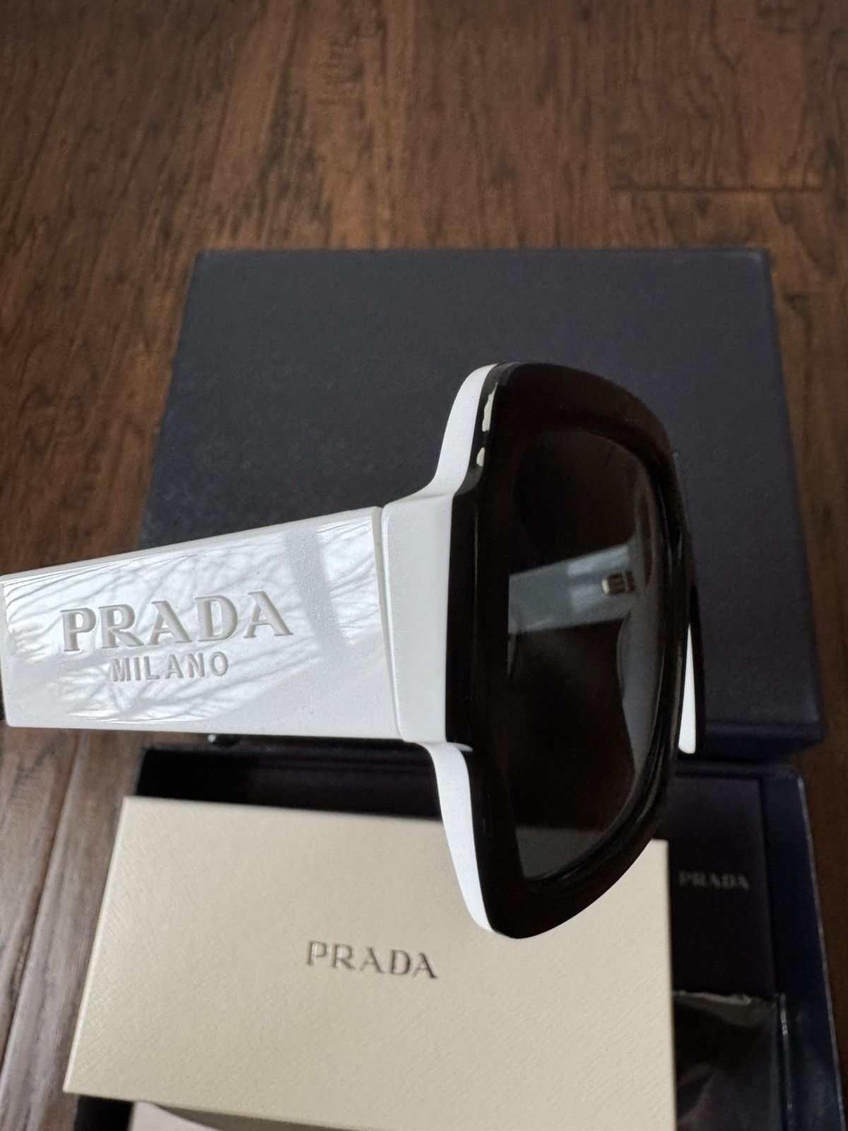 Prada Prada Monochrome Sunglasses Size ONE SIZE - 8 Thumbnail