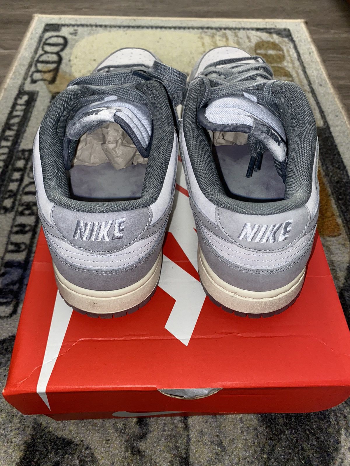 Nike Nike Dunk Low Cool Grey Football Grey (13.5 Womens) Size US 12 / EU 45 - 4 Thumbnail
