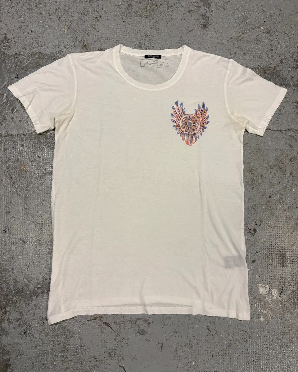 Balmain SS2015 Balmain Dream Catcher White T-Shirt Size US M / EU 48-50 / 2 - 1 Thumbnail
