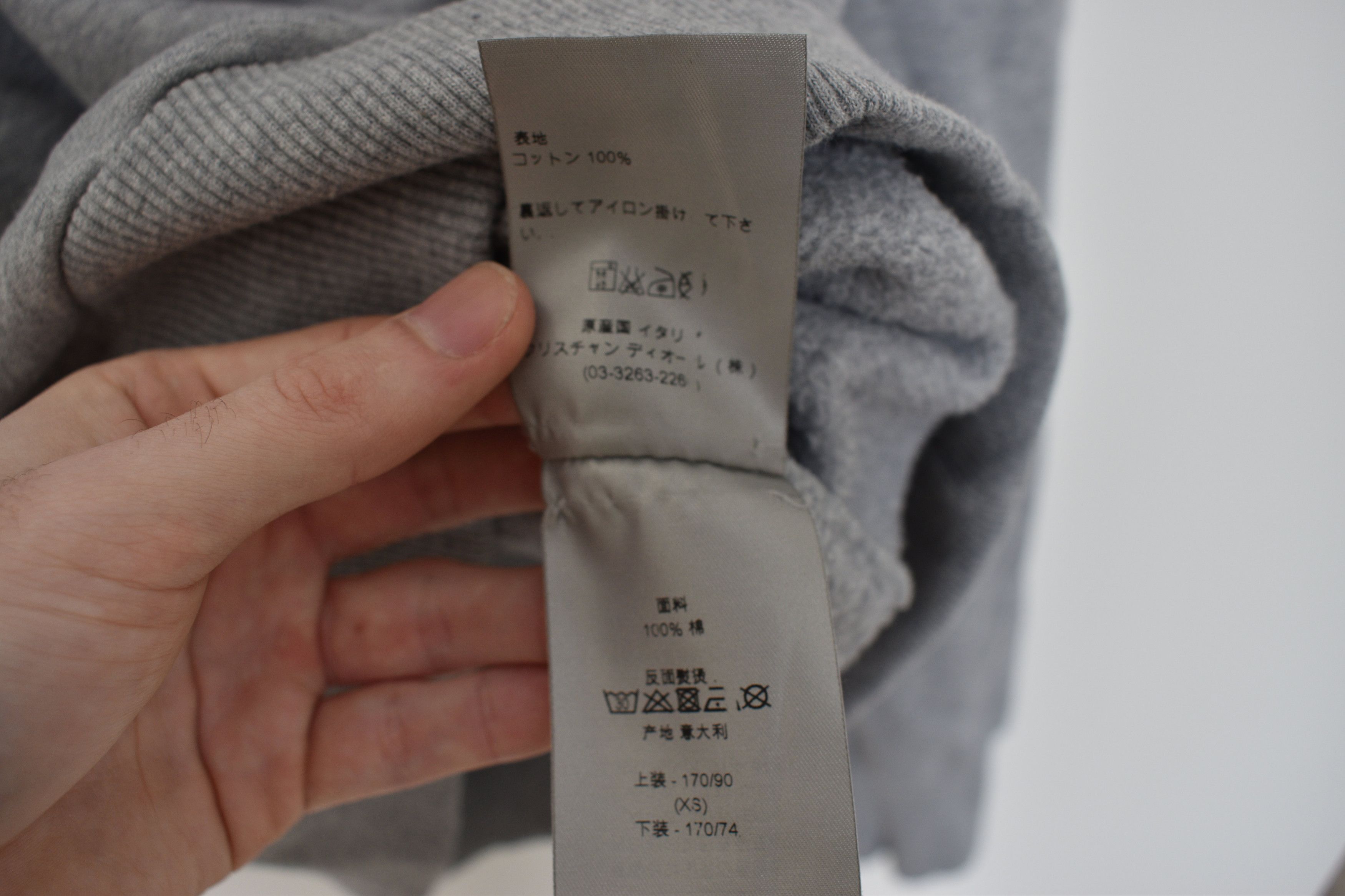 Dior Dior AW17 Paint Splatter Neck Painted Grey Crewneck Sweater Size US XS / EU 42 / 0 - 6 Thumbnail
