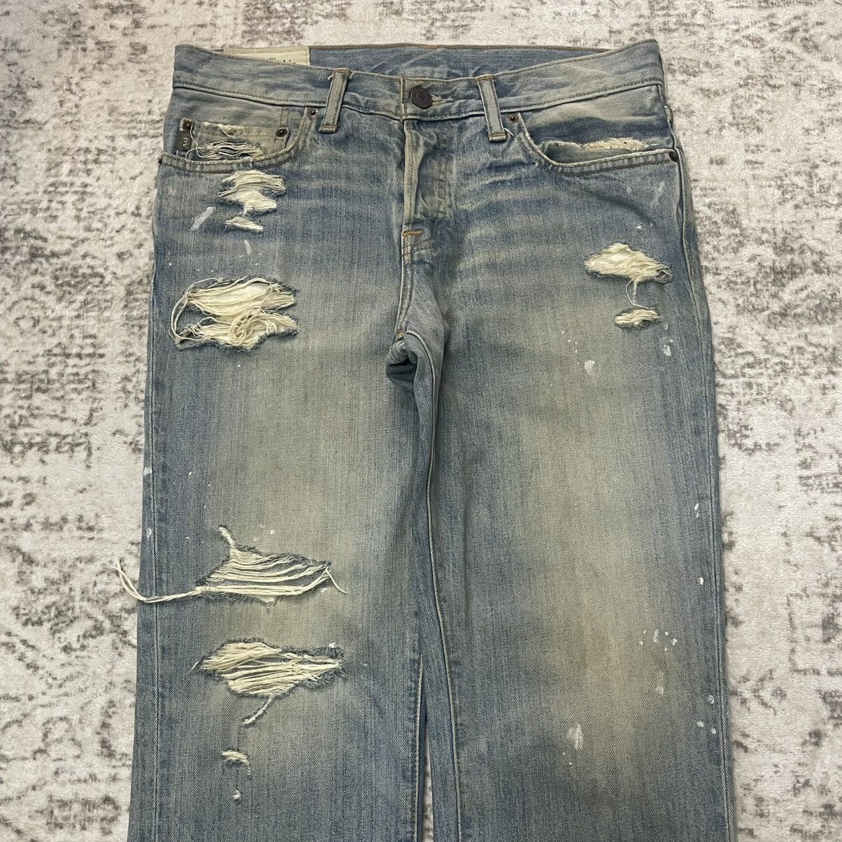 Abercrombie & Fitch Vintage Abercrombie & Fitch Distressed Straight Jeans Size US 30 / EU 46 - 3 Thumbnail