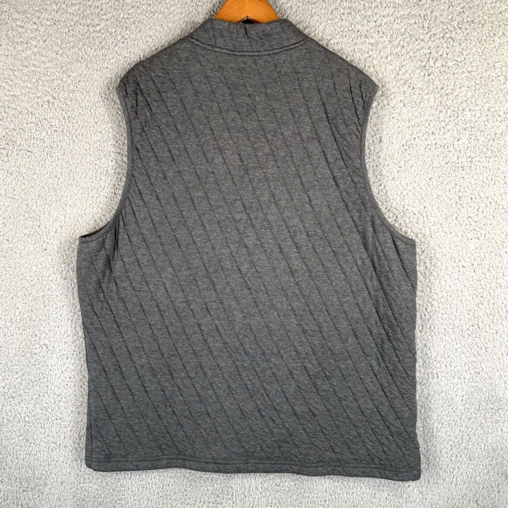 Mizzen+Main Mizzen+Main Vest Mens 2XL Gray Belson Quilted Full Zip Gilet Golf Casual Vest apparel Size US XXL / EU 58 / 5 - 8 Thumbnail