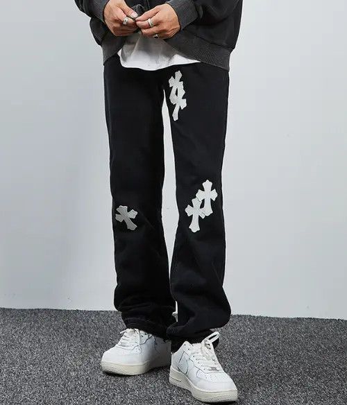Japanese Brand × Jean High Street Washed Cross Patch Casual Jeans Men Size US 32 / EU 48 - 1 Thumbnail