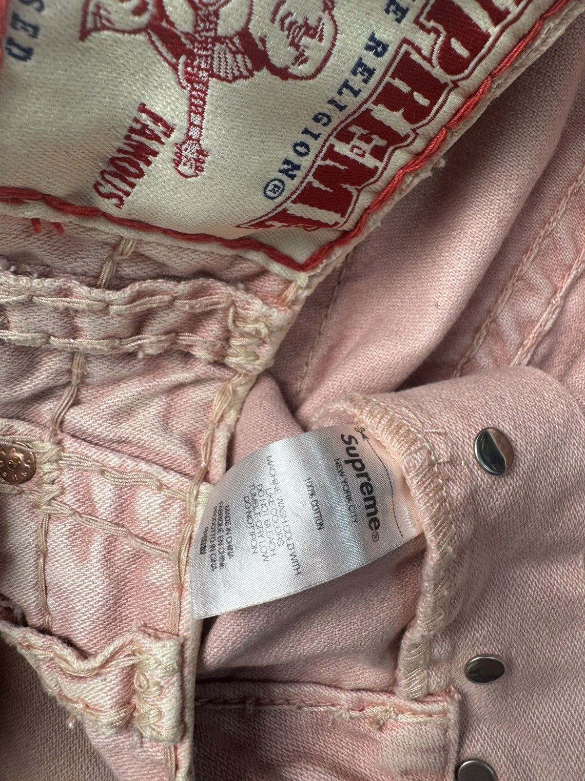 Supreme × True Religion Denim cargo pant Size US 32 / EU 48 - 7 Thumbnail