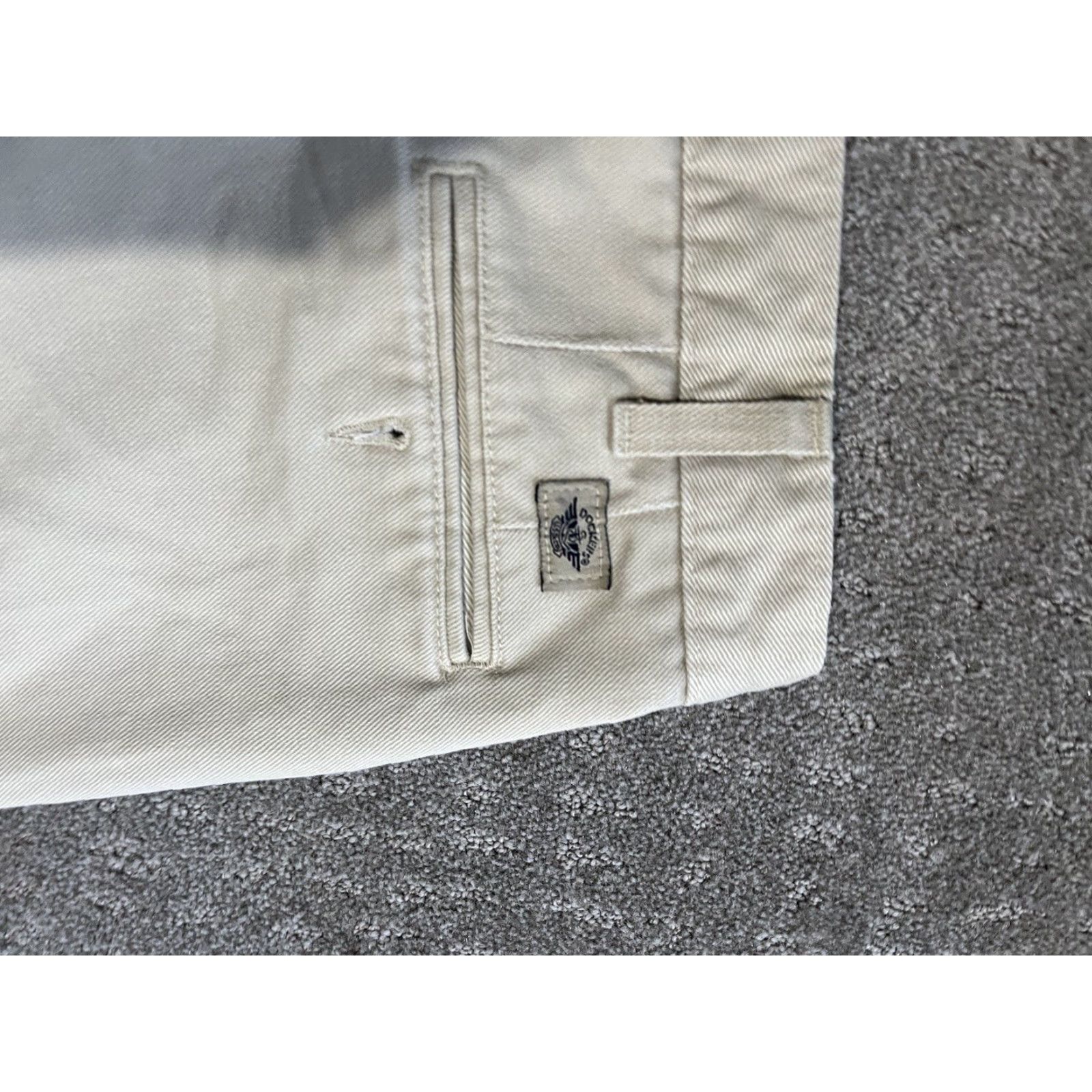 Dockers VINTAGE Dockers Pants 36x29 Beige Cotton Pleated Straight Classic Khakis USA Mens Size US 36 / EU 52 - 5 Thumbnail