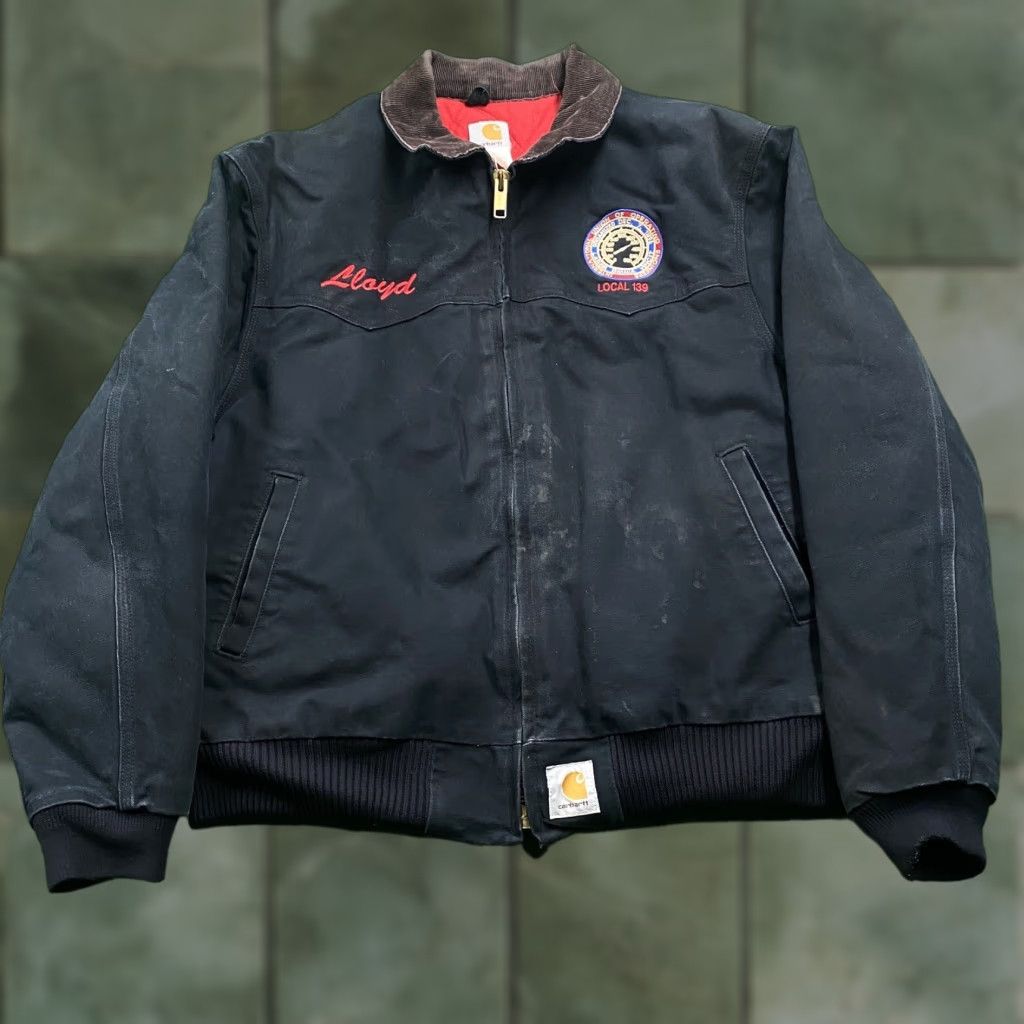 Carhartt VINTAGE Carhartt Jacket Mens XL Green 90s Quilted Lined USA MADE Size US XL / EU 56 / 4 - 1 Thumbnail