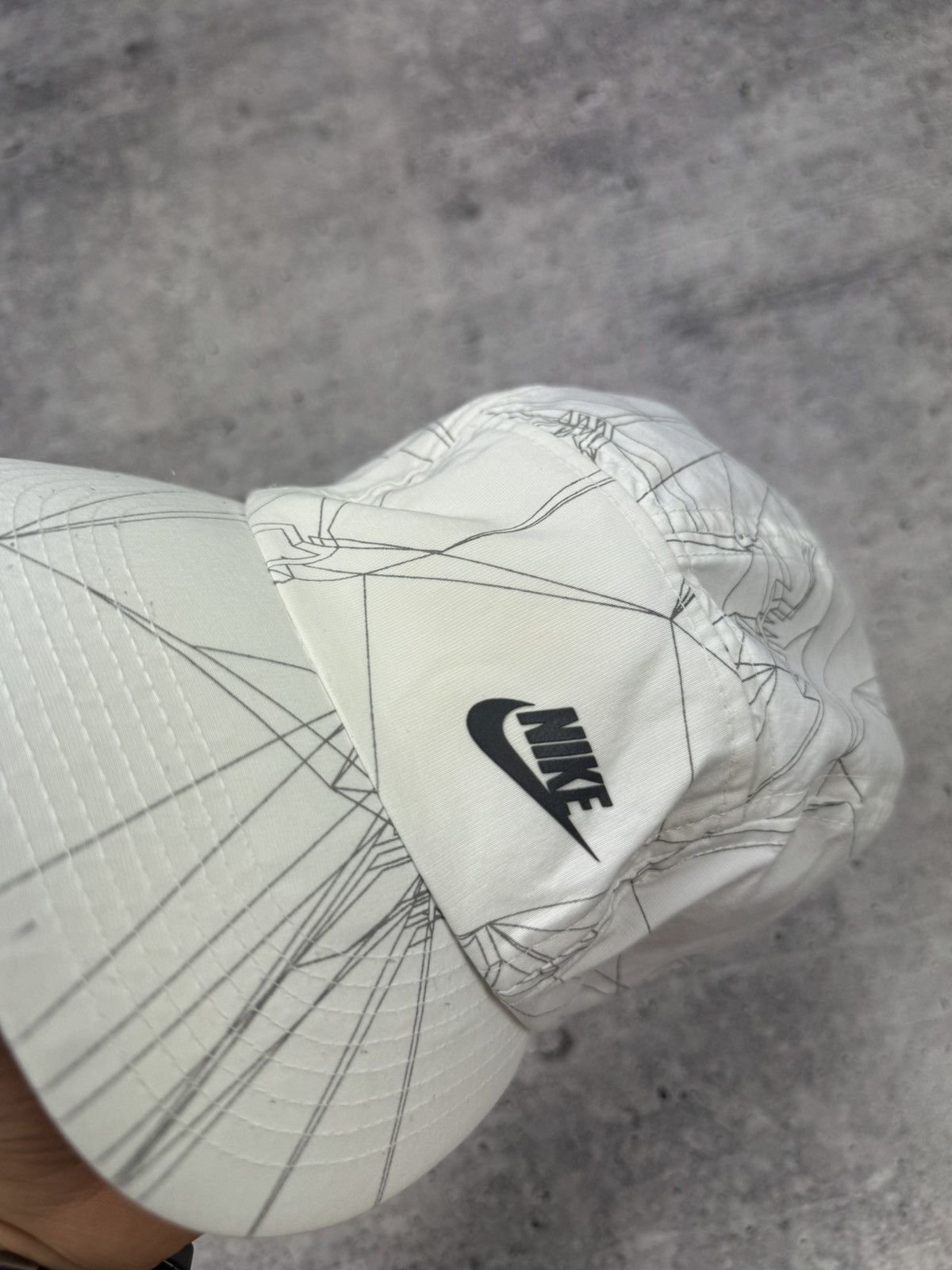 Nike × Vintage Vintage 90’s Y2K Style Nike Swoosh Logo Cap Hat S-M Size ONE SIZE - 5 Thumbnail
