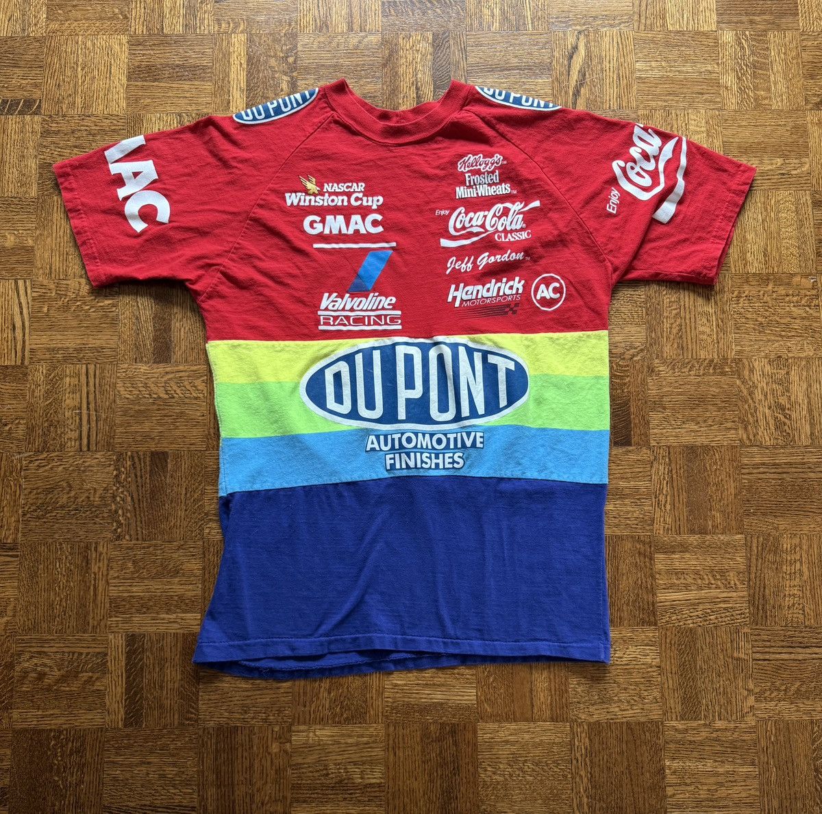 Vintage Vintage 90s Nascar AOP Jeff Gordon Graphic Tee Size US XL / EU 56 / 4 - 1 Thumbnail