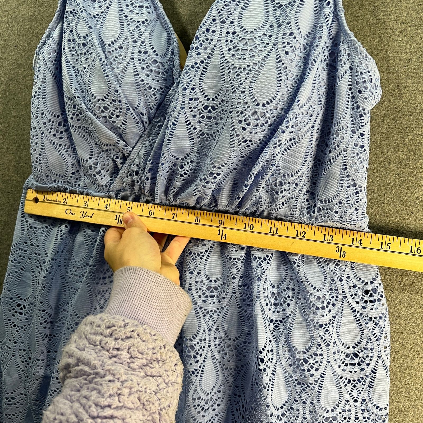 Denim & Co. Denim & Co. Beach Surplice Stretch Lace Swim Dres Size XL / US 12-14 / IT 48-50 - 4 Thumbnail
