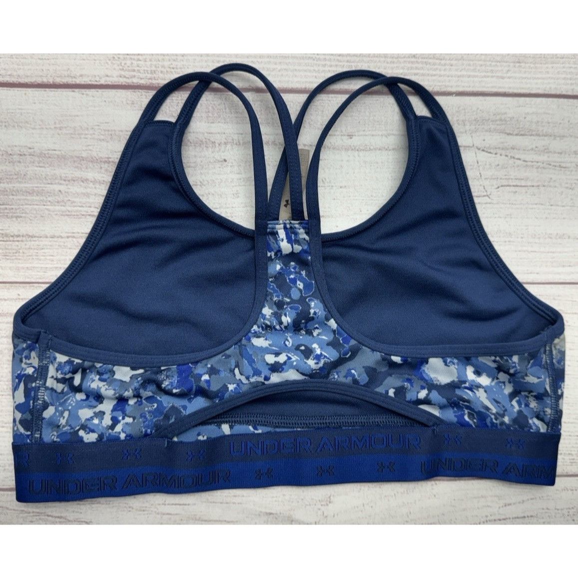 Under Armour UNDER ARMOUR Girls Youth Sports Bra Blue & Purple (L) Compre Size ONE SIZE - 12 Thumbnail