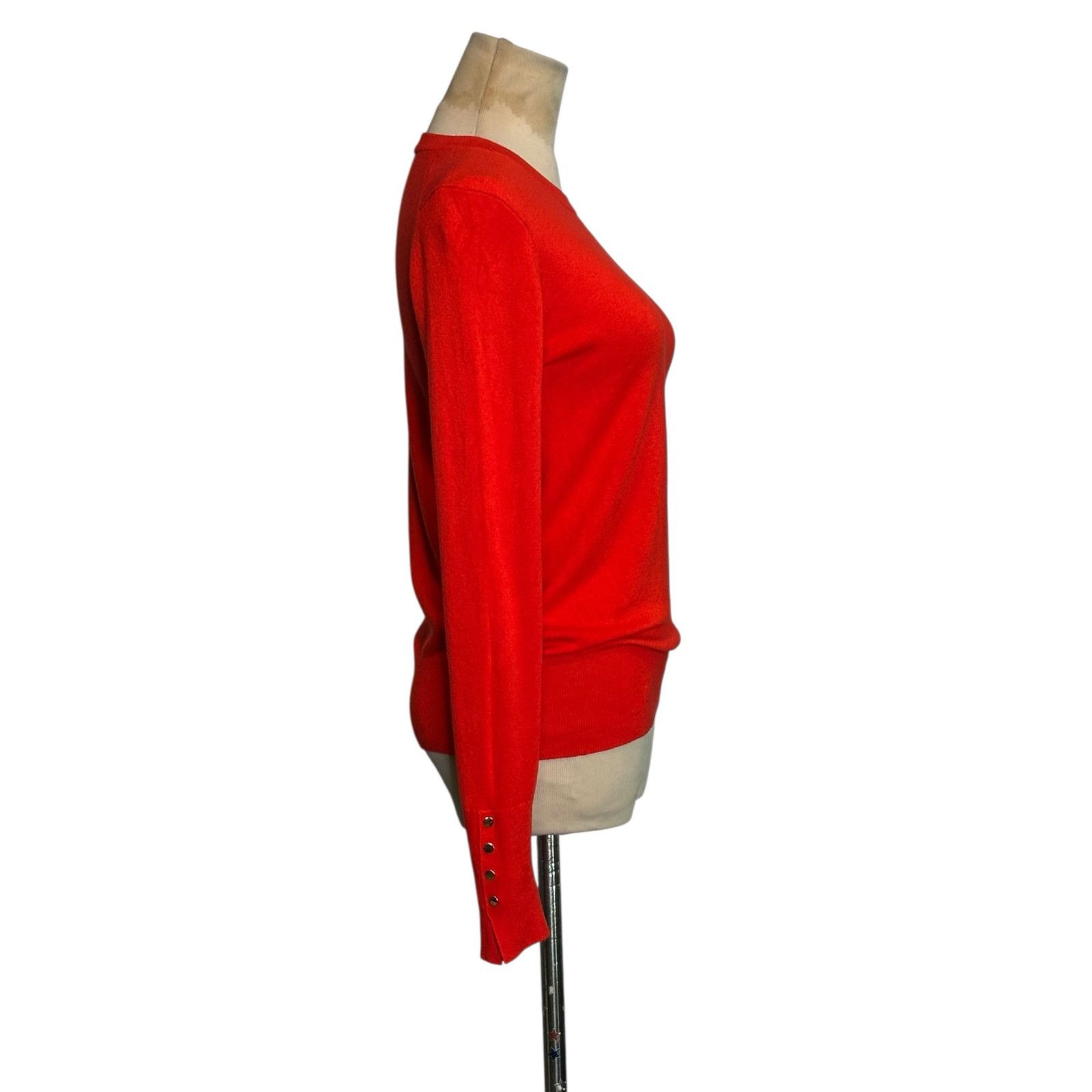 Zara Zara bright red crew neck long sleeves sweater size Small Size S / US 4 / IT 40 - 12 Thumbnail
