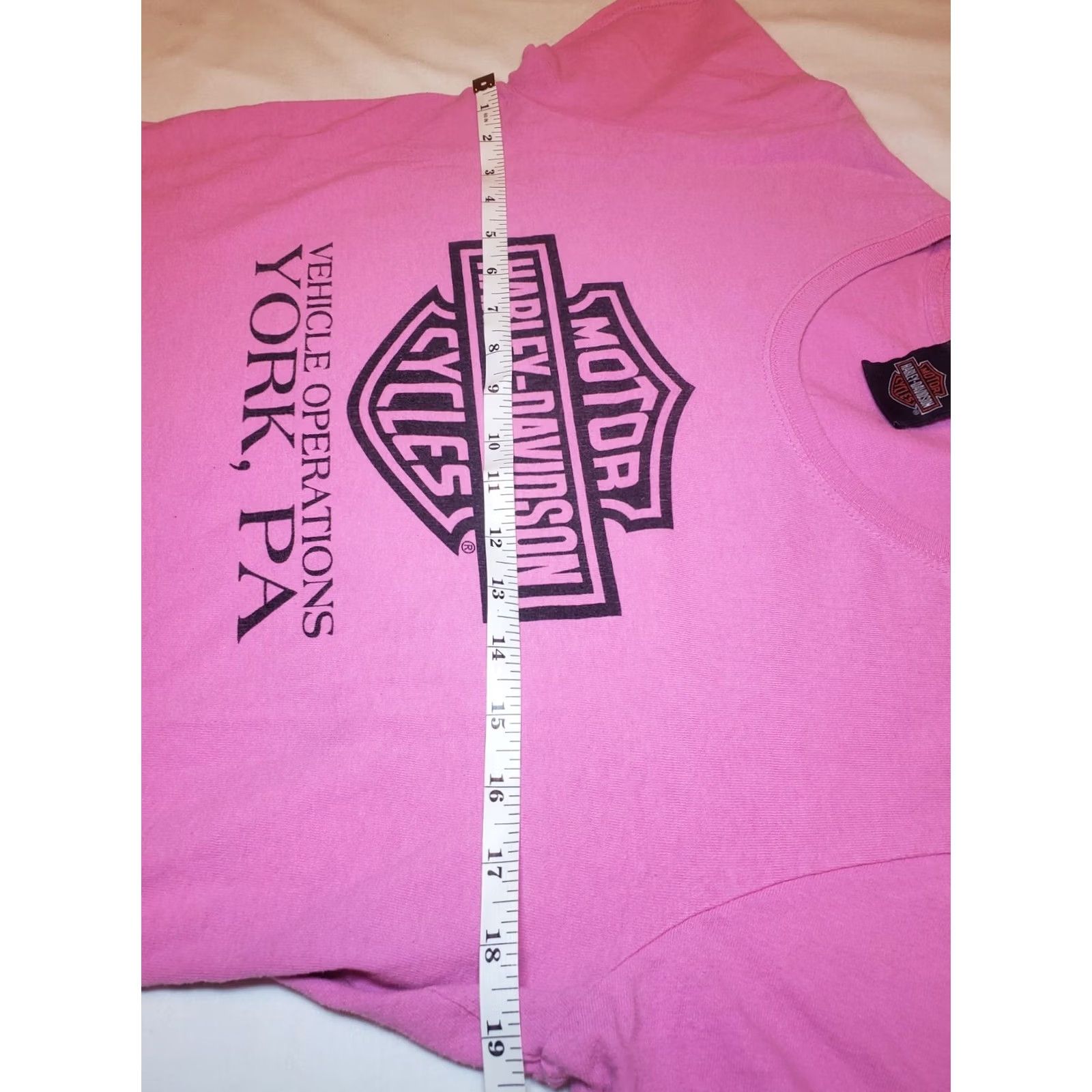 Harley Davidson VINTAGE Harley Davidson Womens T Shirt Pink Sz M Biker Logo Moto Street 90s Size M / US 6-8 / IT 42-44 - 5 Thumbnail