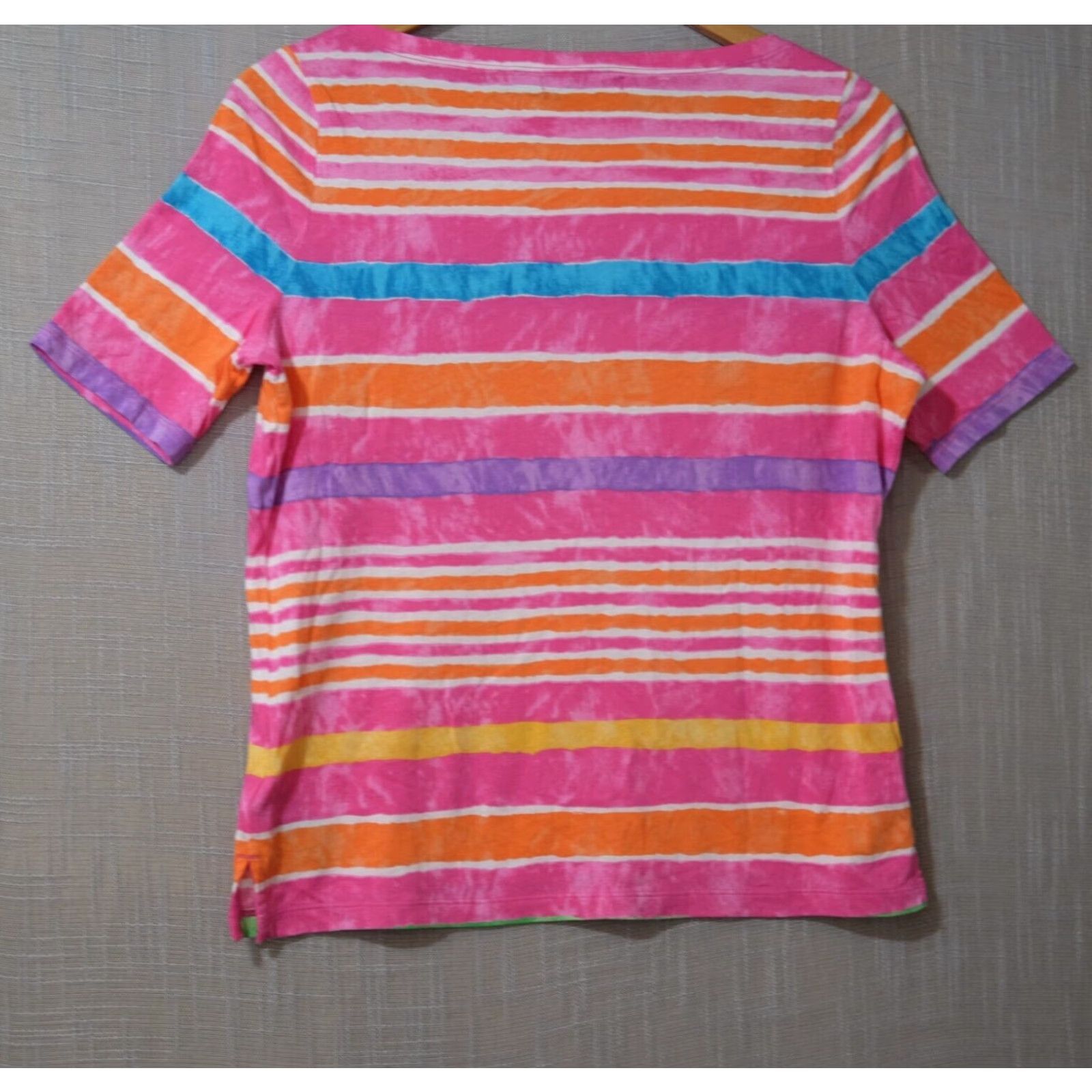 Ralph Lauren Nwot! Lauren Ralph Lauren T-Shirt Striped Short Sleeve Women's M #H53-8 Size M / US 6-8 / IT 42-44 - 5 Thumbnail