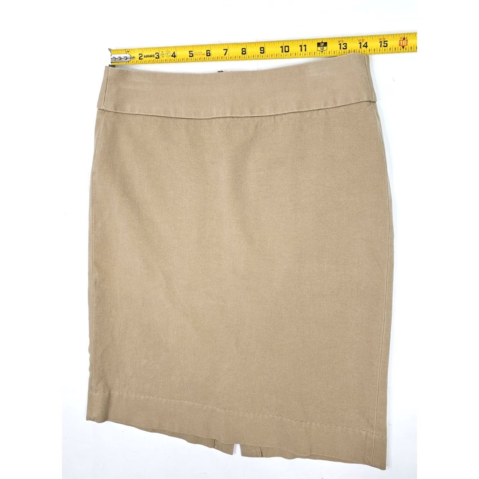 Banana Republic Banana Republic Skirt Women 4 Beige Sloan Pencil Career Vent EUC (28x22) 428024 Size 27" / US 4 / IT 40 - 4 Thumbnail