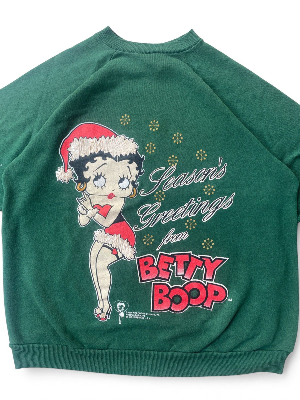 Vintage Vintage Betty Boop Christmas Crewneck Sweatshirt 90s Size US L / EU 52-54 / 3 - 5 Thumbnail
