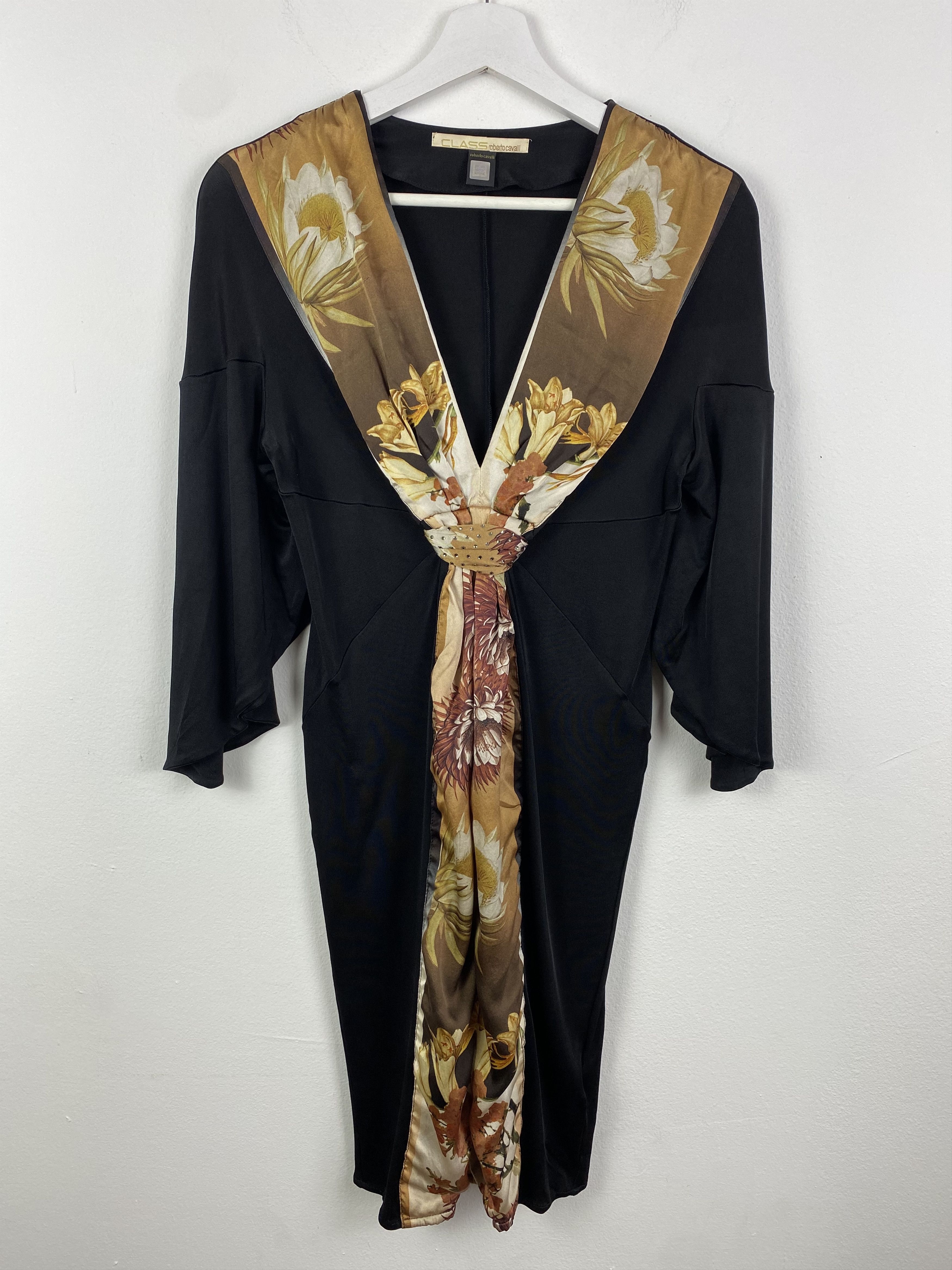 Roberto Cavalli Class by Roberto Cavalli Twist Front Detail Dress 44 IT Size L / US 10 / IT 46 - 2 Thumbnail