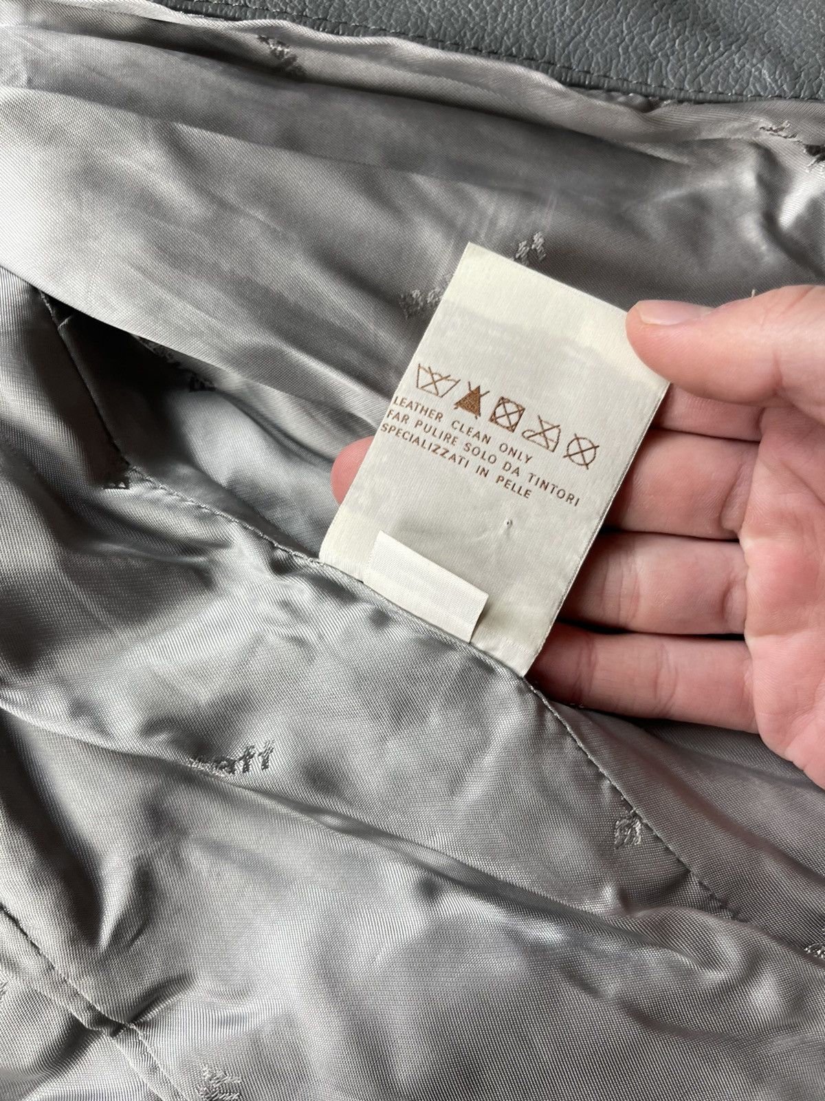Belstaff Belstaff Gold Label Ladies Biker Belted Gray Leather Jacket Size S / US 4 / IT 40 - 15 Thumbnail