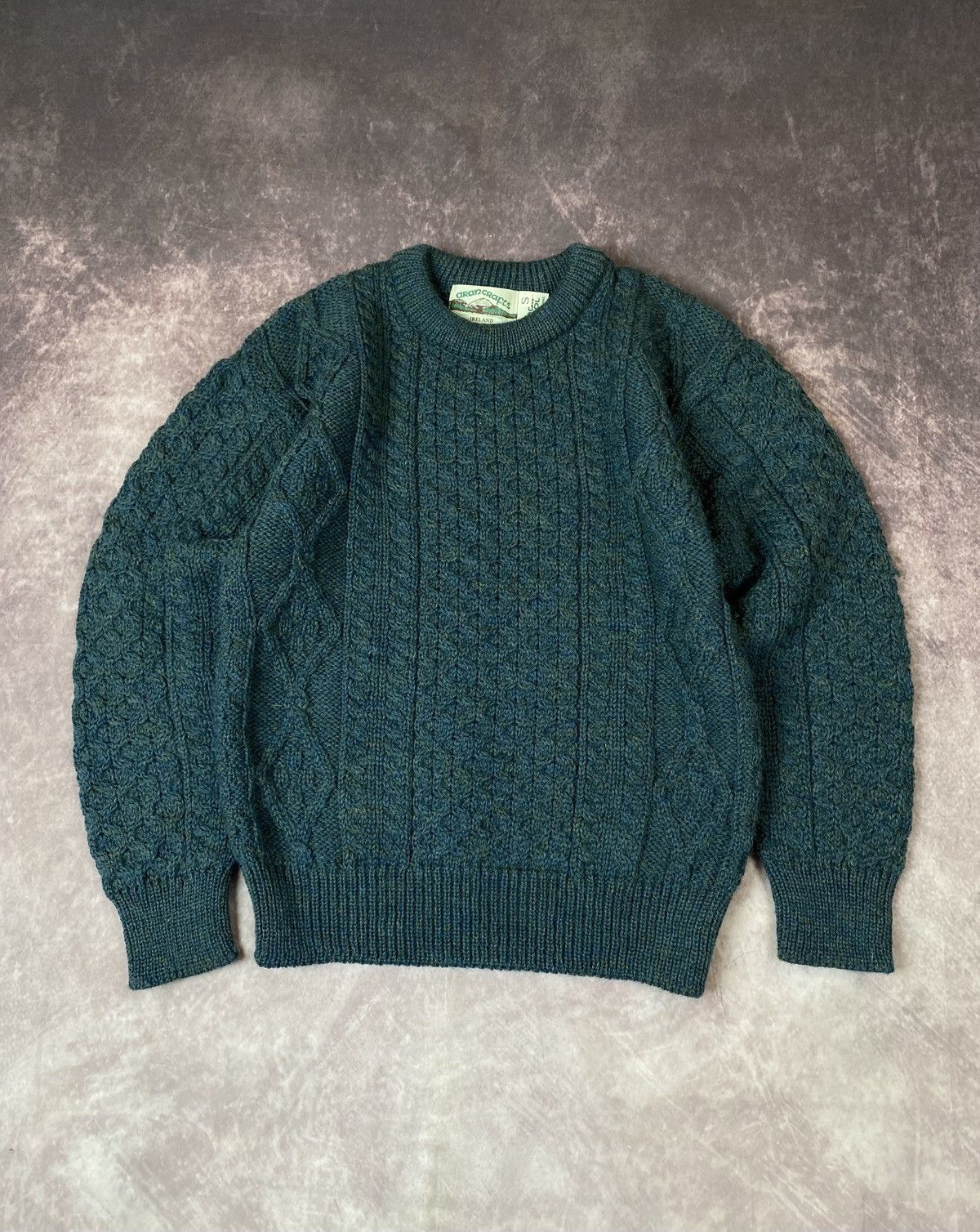 Aran Crafts Aran Crafts Irish Wool Cable Knit Fisherman Sweater Size: S Size US S / EU 44-46 / 1 - 1 Thumbnail