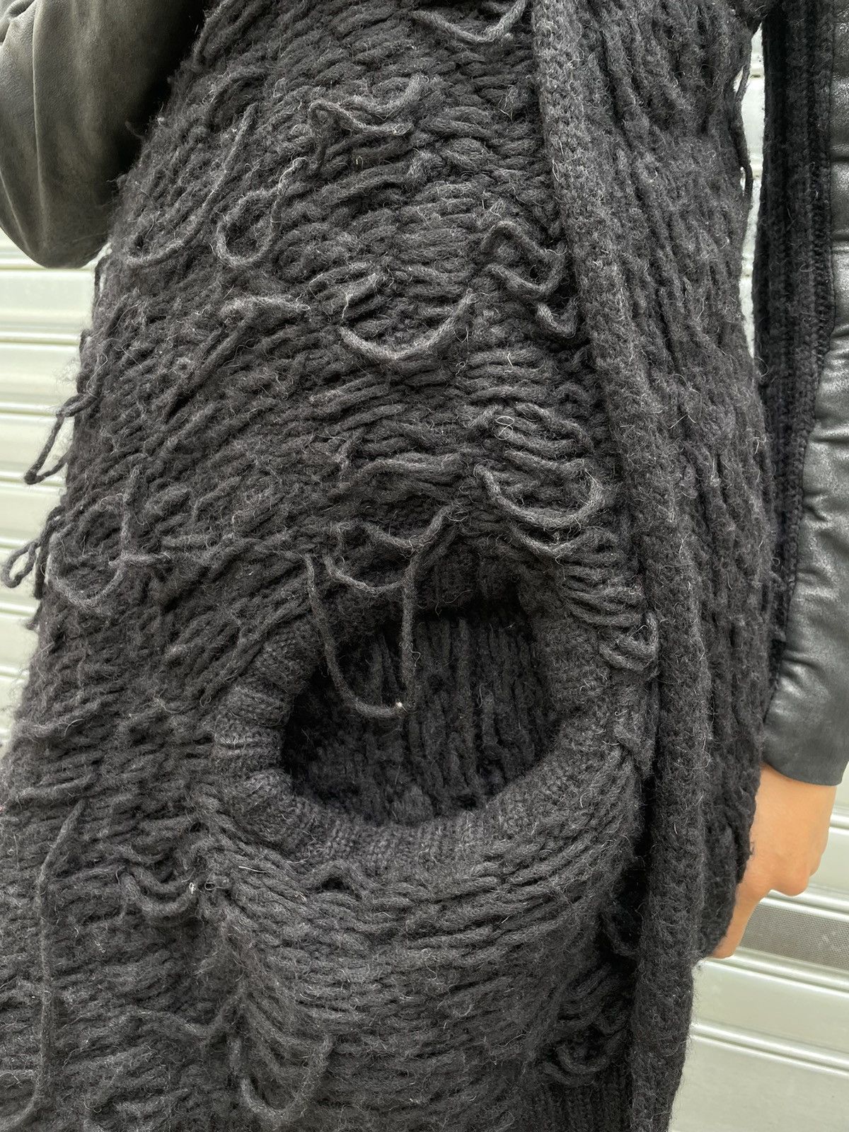 Isabel Benenato Isabel Benenato A/W 2011-2012 Cardigan Wool/Leather Size L / US 10 / IT 46 - 12 Thumbnail