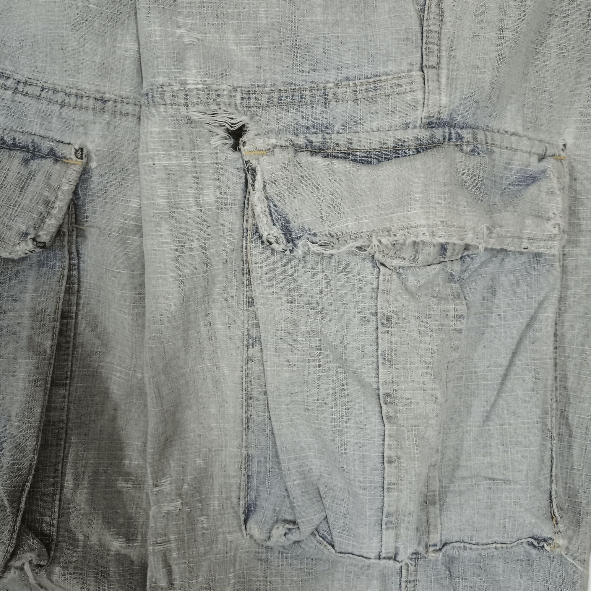 Japanese Brand × Twenty Vintage TWENTY Baggy Distressed Cargo Jeans Shorts Jorts Size US 31 - 5 Thumbnail
