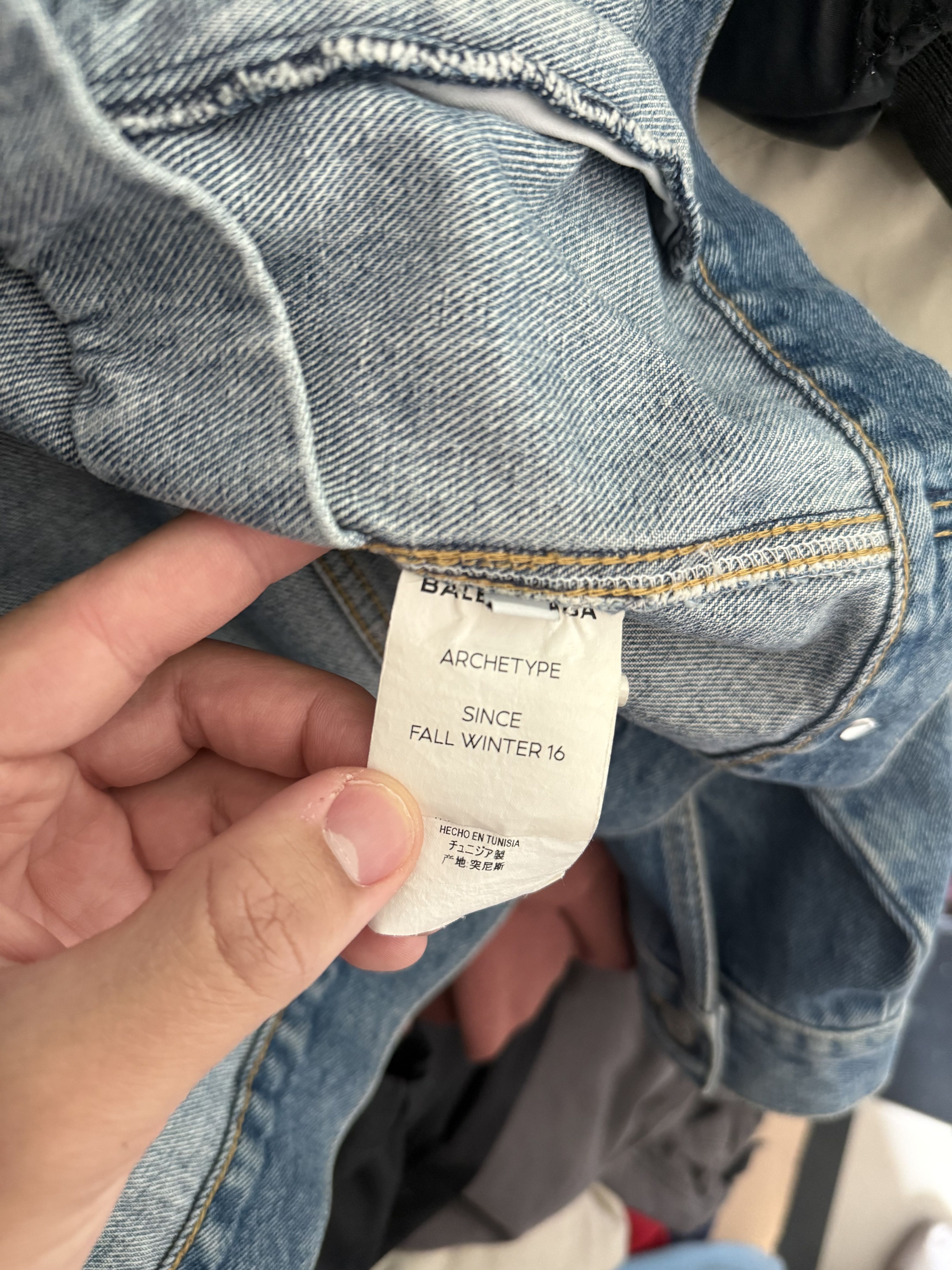 Balenciaga Swing Denim Jacket Size US M / EU 48-50 / 2 - 9 Thumbnail