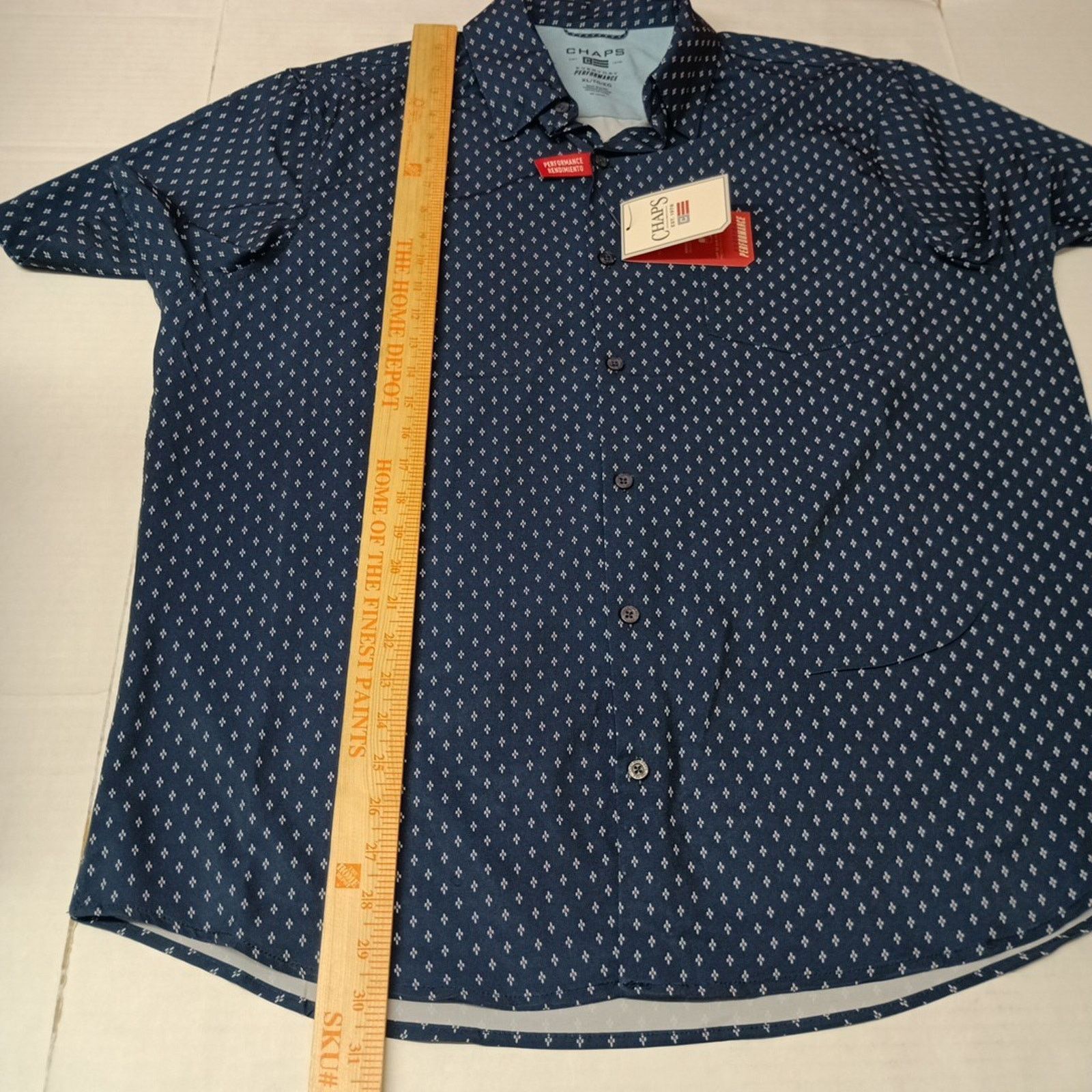 Chaps Chaps Everyday Performance Shirt Men's Size XL Ink Blue Size US XL / EU 56 / 4 - 6 Thumbnail