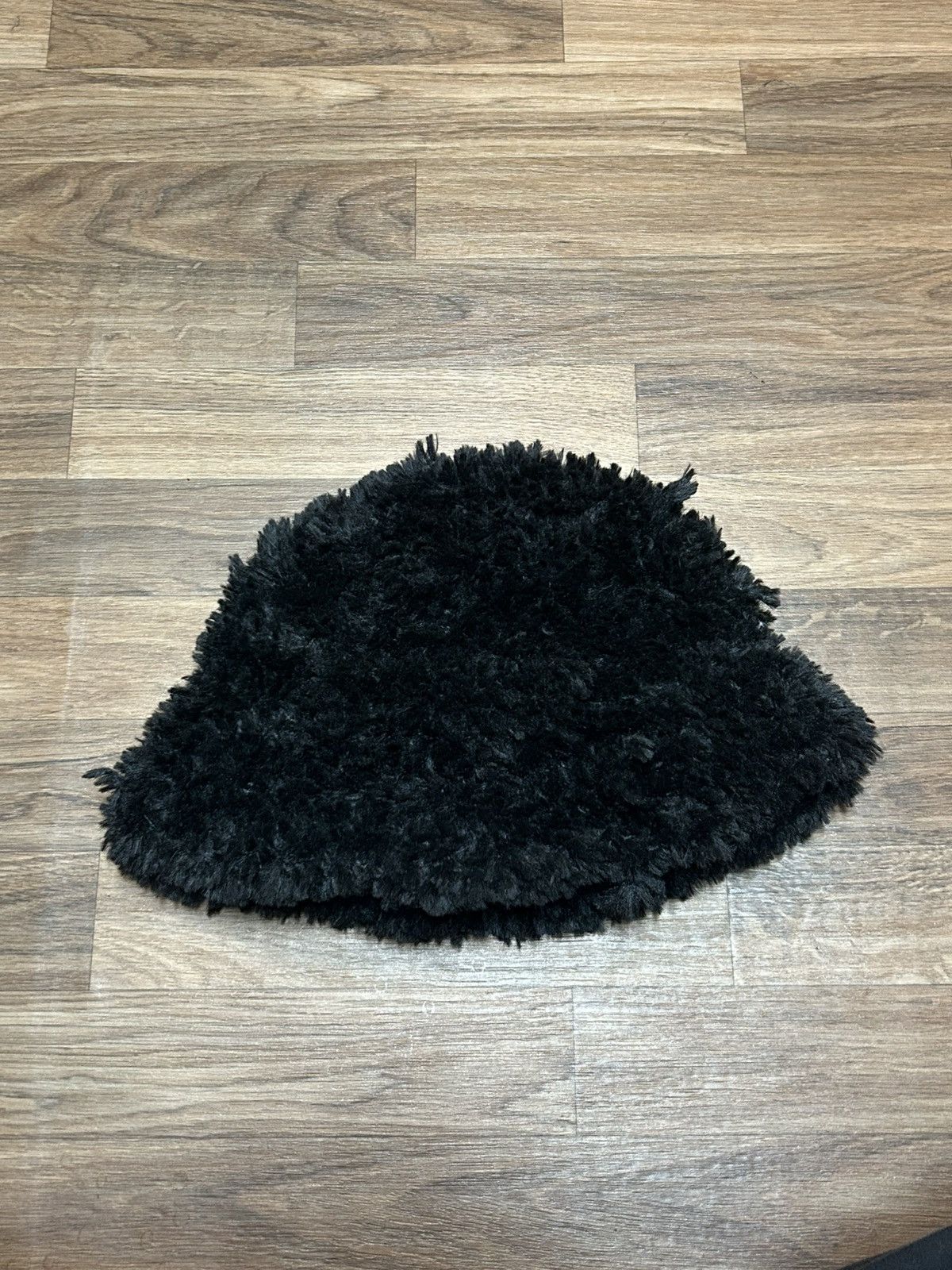 Other Black knit faux fur floppy bucket hat Size ONE SIZE - 1 Thumbnail