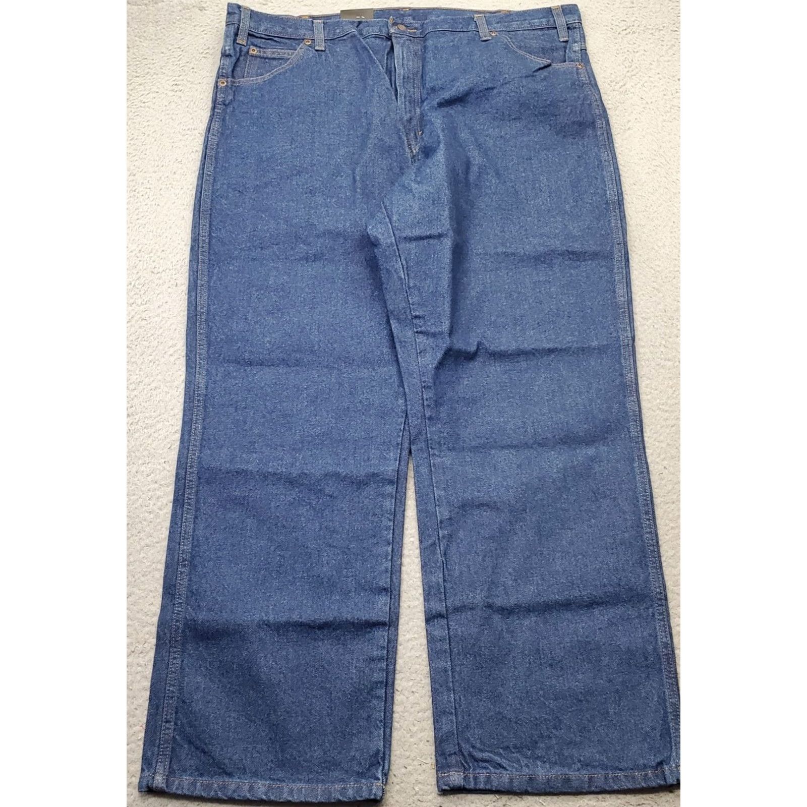 Dickies Dickies Jeans Mens 40x30 Blue Denim Boho Industrial Relaxed Fit Wide Leg CR39RB Mens Size 40 Blue Denim 5-Pocket Relaxed Fit Jeans Size US 40 / EU 56 - 2 Thumbnail