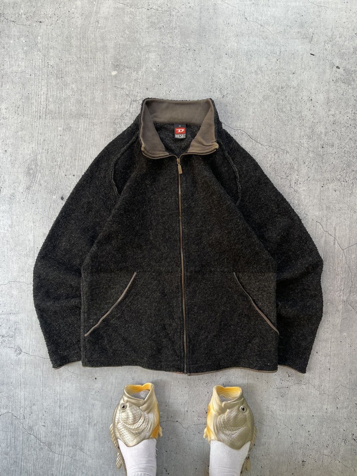 Other VTG. DIESEL ZIP UP SWEATER // LAMPO ZIP // AVANT GARDE STYLE Size US M / EU 48-50 / 2 - 1 Thumbnail