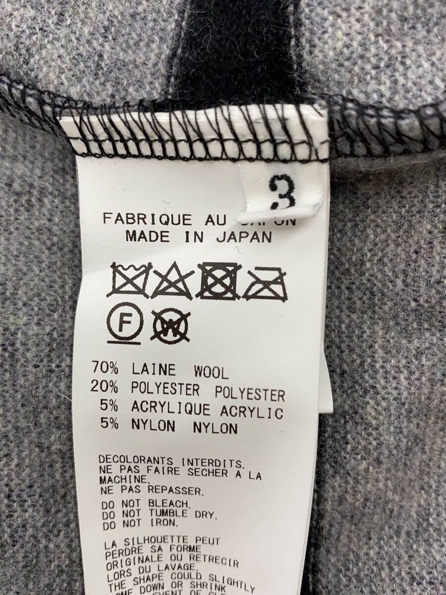 Yohji Yamamoto BLACK Scandal Yohji Yamamoto 20AW wool border cut sew Size US L / EU 52-54 / 3 - 4 Thumbnail