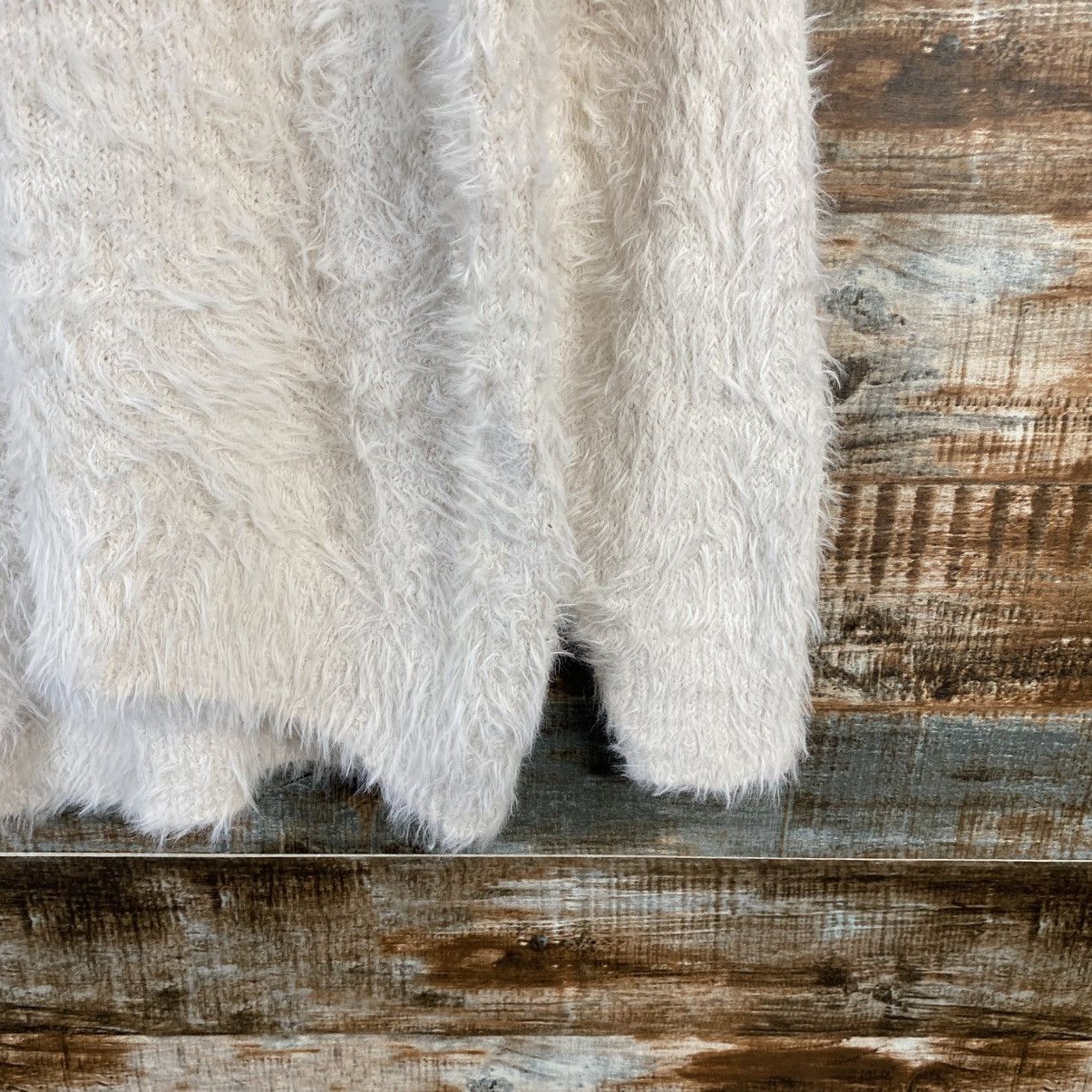 Homespun Knitwear DL GU White Mohair fur shaggy Knitwear #C1099 Size M / US 6-8 / IT 42-44 - 8 Thumbnail