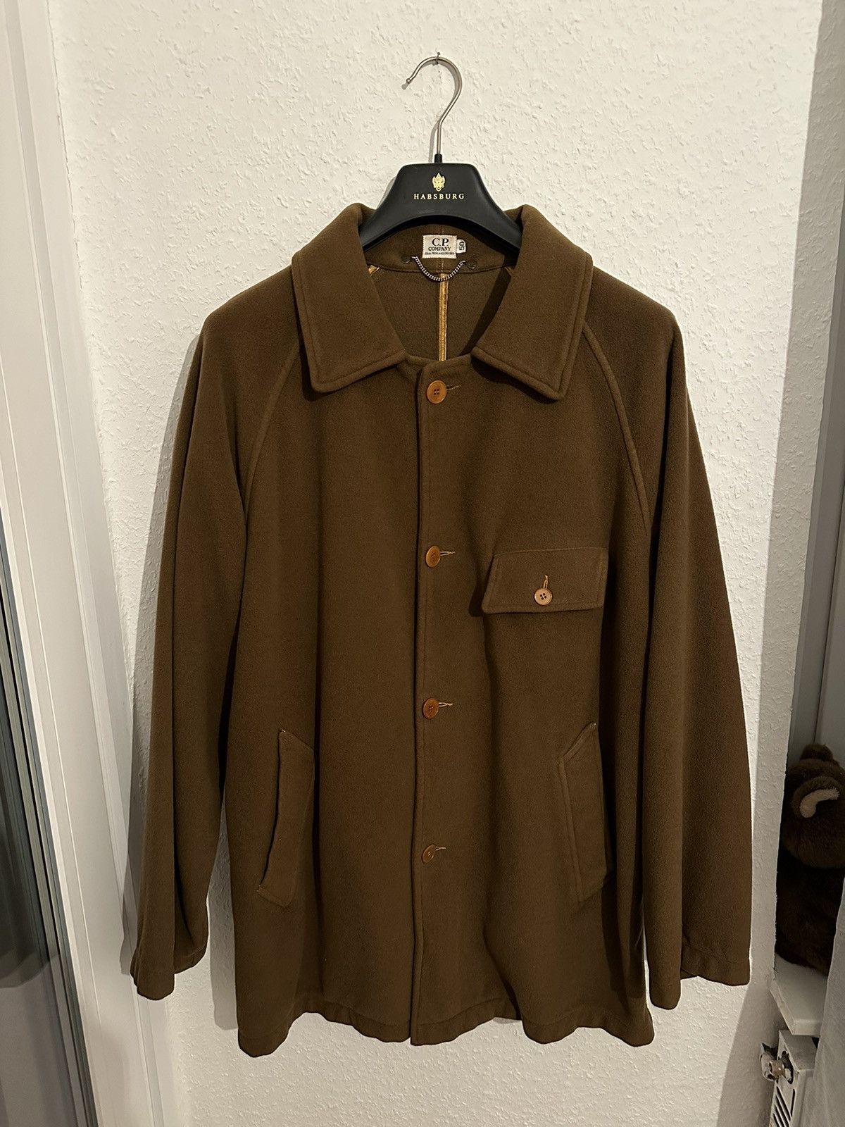 Image of Archival Clothing x C P Company 90“S Archival C.p. Company Wool/cashmere Heavy Coat in Beige (Size 