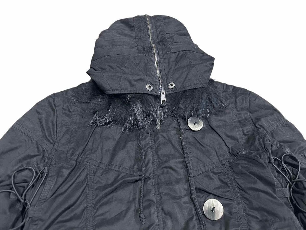 14th Addiction × Japanese Brand × Le Grande Bleu (L.G.B.) 🔥Sick Y2K Lip Service Parachute Fur Parka Jacket Drawstring Size US M / EU 48-50 / 2 - 7 Thumbnail