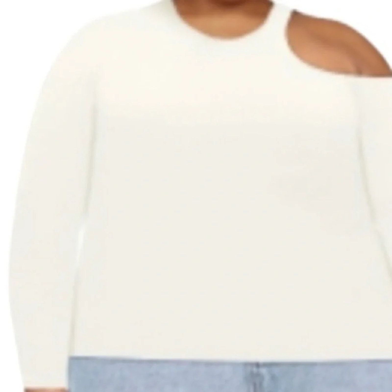 The Unbranded Brand Eloquii Elements cotton blend long sleeve top, size 18/20 Size XL / US 12-14 / IT 48-50 - 1 Thumbnail