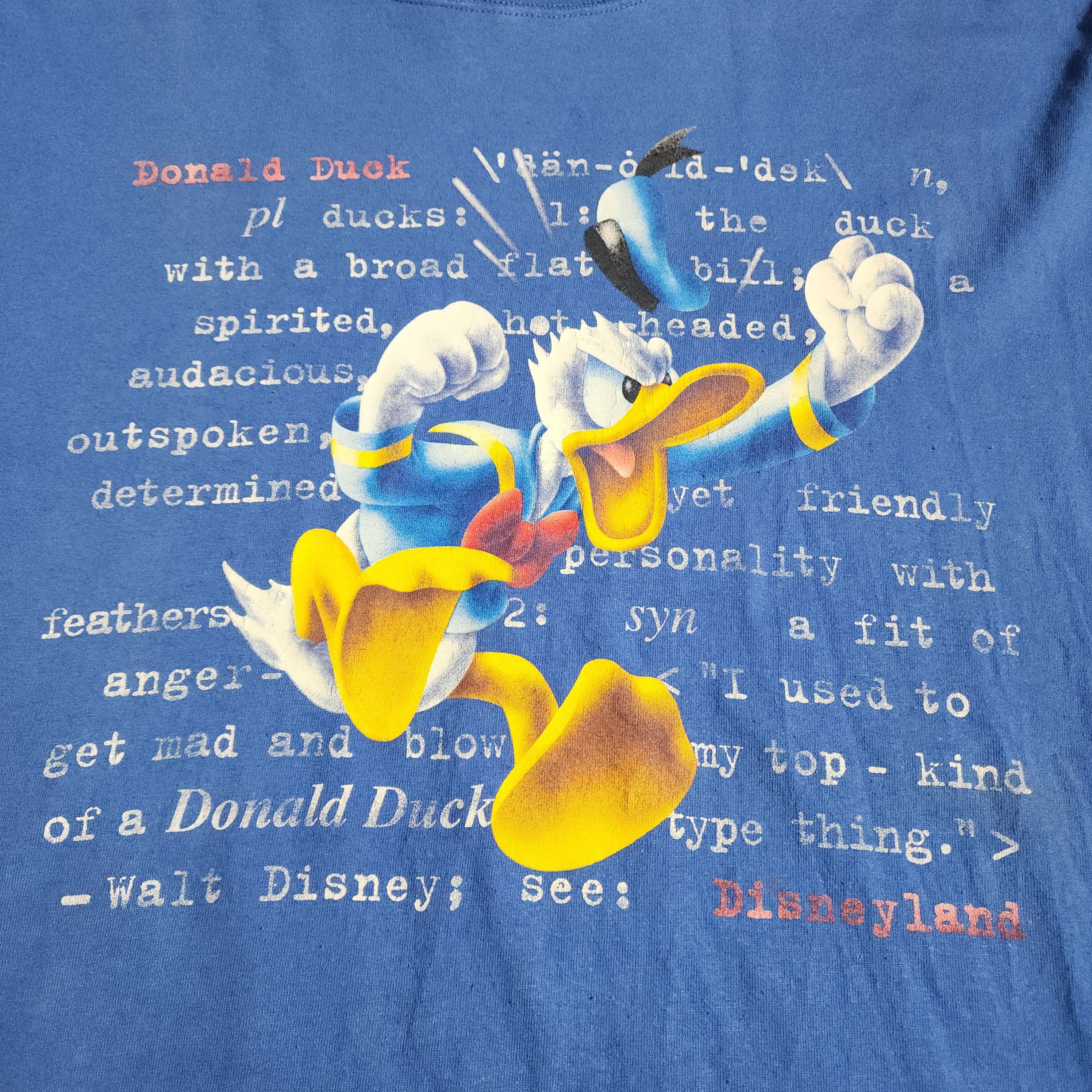 Disney × Mickey Inc × Vintage Vintage 90s Donald Duck Tees Disneyland Mickey Inc Shirts L Size US L / EU 52-54 / 3 - 3 Thumbnail