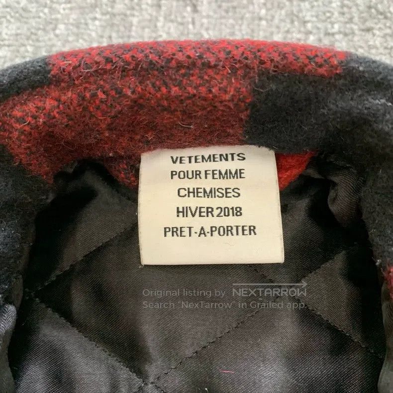 Vetements Vetements Red Plaid Shirt Cotton Coat Size US S / EU 44-46 / 1 - 6 Thumbnail
